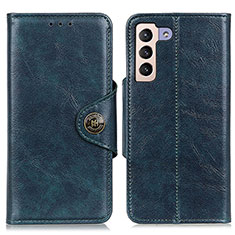 Leather Case Stands Flip Cover Holder M12L for Samsung Galaxy S21 5G Blue