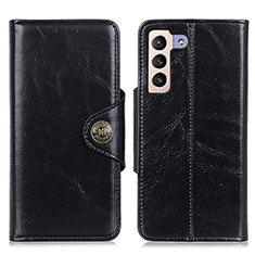 Leather Case Stands Flip Cover Holder M12L for Samsung Galaxy S21 FE 5G Black