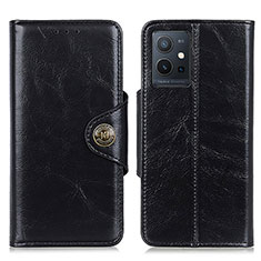 Leather Case Stands Flip Cover Holder M12L for Vivo iQOO Z6 5G Black