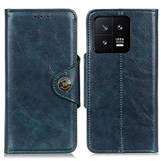 Leather Case Stands Flip Cover Holder M12L for Xiaomi Mi 13 5G Blue