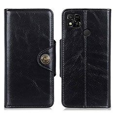 Leather Case Stands Flip Cover Holder M12L for Xiaomi Redmi 10A 4G Black