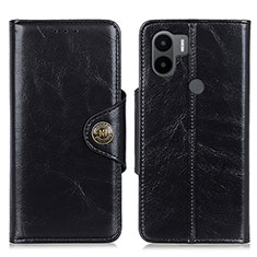 Leather Case Stands Flip Cover Holder M12L for Xiaomi Redmi A1 Plus Black