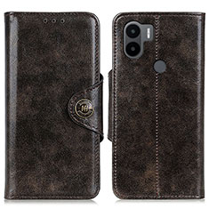 Leather Case Stands Flip Cover Holder M12L for Xiaomi Redmi A1 Plus Bronze
