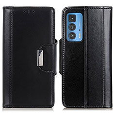 Leather Case Stands Flip Cover Holder M13L for Motorola Moto Edge S Pro 5G Black