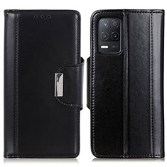 Leather Case Stands Flip Cover Holder M13L for Realme 8s 5G Black
