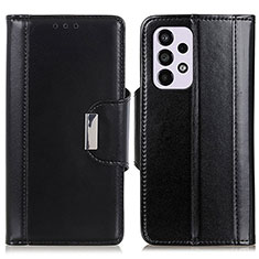 Leather Case Stands Flip Cover Holder M13L for Samsung Galaxy A33 5G Black