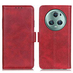 Leather Case Stands Flip Cover Holder M15L for Huawei Honor Magic5 Pro 5G Red