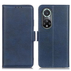 Leather Case Stands Flip Cover Holder M15L for Huawei Nova 9 Pro Blue