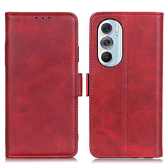 Leather Case Stands Flip Cover Holder M15L for Motorola Moto Edge 30 Pro 5G Red