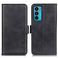 Leather Case Stands Flip Cover Holder M15L for Motorola Moto Edge Lite 5G Black