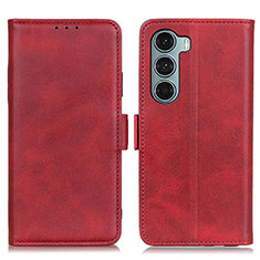 Leather Case Stands Flip Cover Holder M15L for Motorola Moto Edge S30 5G Red