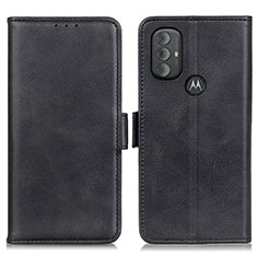 Leather Case Stands Flip Cover Holder M15L for Motorola Moto G Power (2022) Black