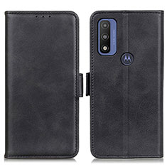Leather Case Stands Flip Cover Holder M15L for Motorola Moto G Pure Black