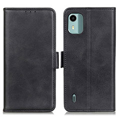Leather Case Stands Flip Cover Holder M15L for Nokia C12 Black