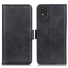 Leather Case Stands Flip Cover Holder M15L for Nokia C2 2nd Edition Black
