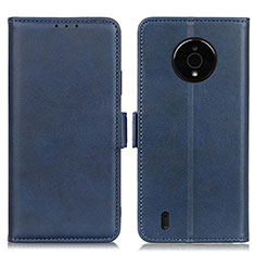 Leather Case Stands Flip Cover Holder M15L for Nokia C200 Blue