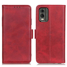 Leather Case Stands Flip Cover Holder M15L for Nokia C210 Red
