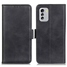 Leather Case Stands Flip Cover Holder M15L for Nokia G60 5G Black
