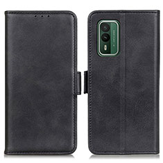 Leather Case Stands Flip Cover Holder M15L for Nokia XR21 Black
