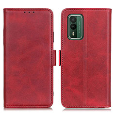 Leather Case Stands Flip Cover Holder M15L for Nokia XR21 Red