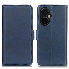 Leather Case Stands Flip Cover Holder M15L for OnePlus Nord CE 3 5G Blue