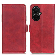 Leather Case Stands Flip Cover Holder M15L for OnePlus Nord N30 5G Red