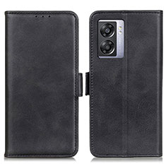 Leather Case Stands Flip Cover Holder M15L for Oppo A57 5G Black