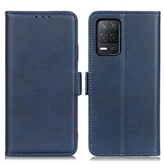 Leather Case Stands Flip Cover Holder M15L for Realme 8s 5G Blue