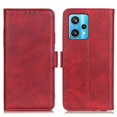 Leather Case Stands Flip Cover Holder M15L for Realme 9 Pro 5G Red
