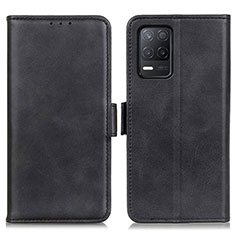 Leather Case Stands Flip Cover Holder M15L for Realme Q3 5G Black