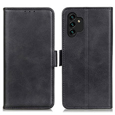 Leather Case Stands Flip Cover Holder M15L for Samsung Galaxy A04s Black