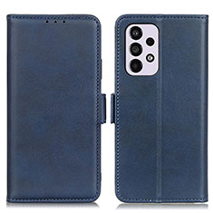 Leather Case Stands Flip Cover Holder M15L for Samsung Galaxy A33 5G Blue