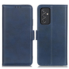 Leather Case Stands Flip Cover Holder M15L for Samsung Galaxy Quantum2 5G Blue