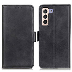 Leather Case Stands Flip Cover Holder M15L for Samsung Galaxy S21 FE 5G Black
