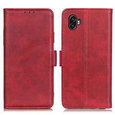 Leather Case Stands Flip Cover Holder M15L for Samsung Galaxy Xcover Pro 2 5G Red