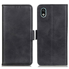 Leather Case Stands Flip Cover Holder M15L for Sony Xperia Ace III Black