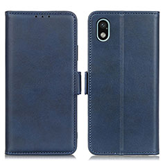 Leather Case Stands Flip Cover Holder M15L for Sony Xperia Ace III Blue