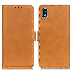 Leather Case Stands Flip Cover Holder M15L for Sony Xperia Ace III Light Brown