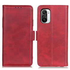 Leather Case Stands Flip Cover Holder M15L for Xiaomi Mi 11X Pro 5G Red