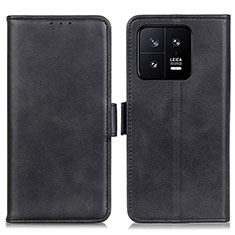 Leather Case Stands Flip Cover Holder M15L for Xiaomi Mi 13 5G Black