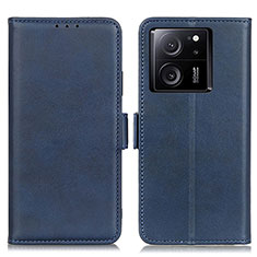 Leather Case Stands Flip Cover Holder M15L for Xiaomi Mi 13T Pro 5G Blue