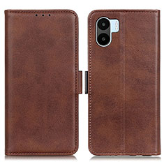 Leather Case Stands Flip Cover Holder M15L for Xiaomi Redmi A1 Brown