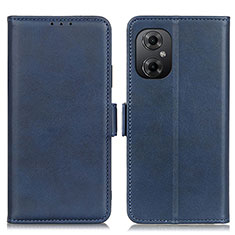 Leather Case Stands Flip Cover Holder M15L for Xiaomi Redmi Note 11R 5G Blue