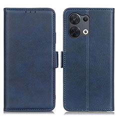 Leather Case Stands Flip Cover Holder M15L for Xiaomi Redmi Note 13 Pro 5G Blue