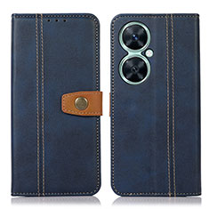 Leather Case Stands Flip Cover Holder M16L for Huawei Nova 11i Blue