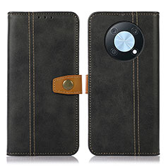 Leather Case Stands Flip Cover Holder M16L for Huawei Nova Y90 Black