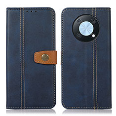 Leather Case Stands Flip Cover Holder M16L for Huawei Nova Y90 Blue