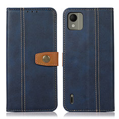 Leather Case Stands Flip Cover Holder M16L for Nokia C110 Blue