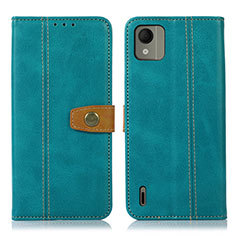 Leather Case Stands Flip Cover Holder M16L for Nokia C110 Green