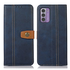 Leather Case Stands Flip Cover Holder M16L for Nokia G310 5G Blue